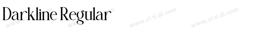 Darkline Regular字体转换